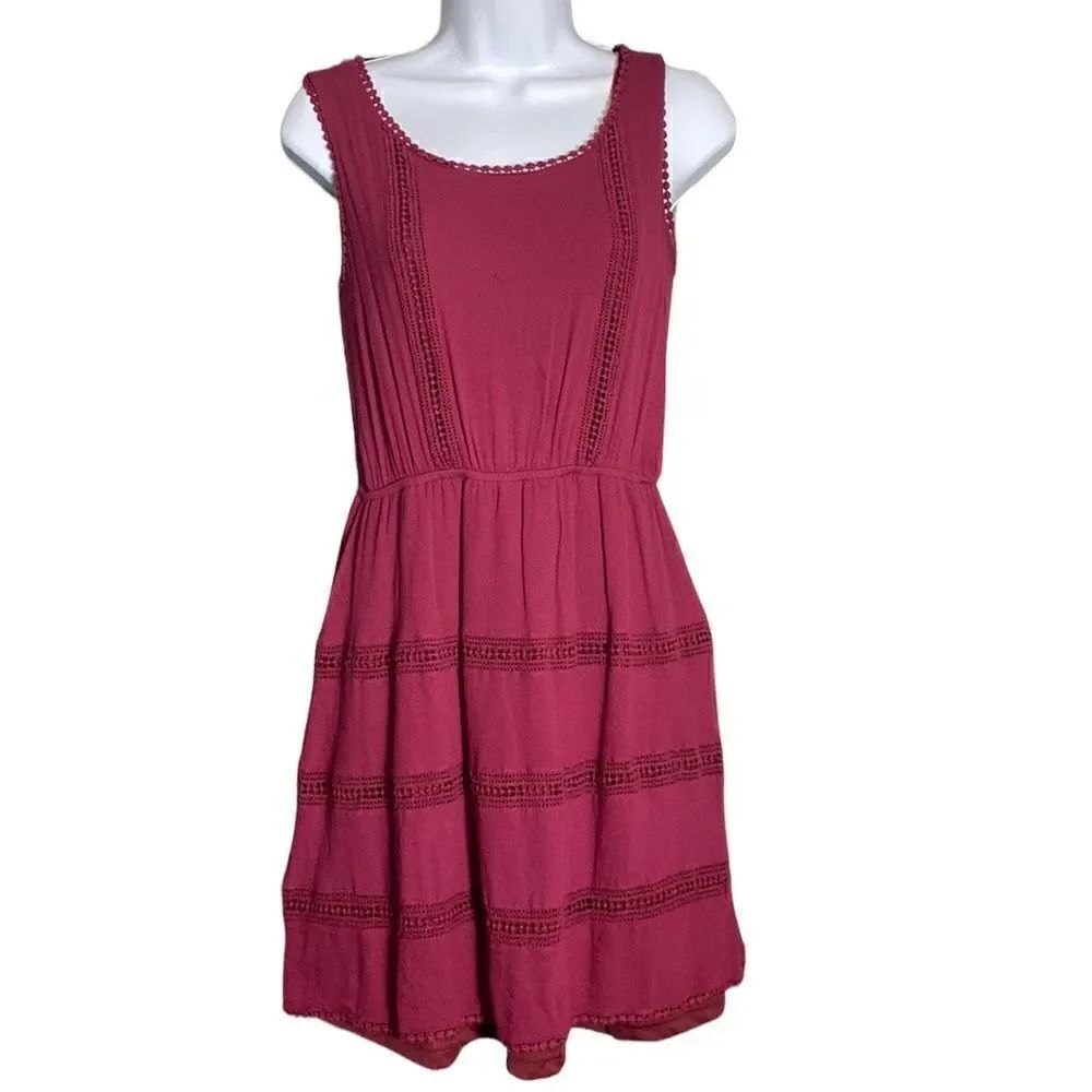 Crescent for Stitch Fix Maroon Dress Size S